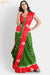 I Spies Madurai Red and Green Pure Cotton Sungudi Saree - Seven Sarees - Saree - Seven Sarees