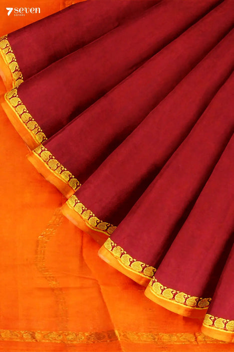 Shivranjini Madurai Red Pure Cotton Sungudi Saree - Seven Sarees - Saree - Seven Sarees