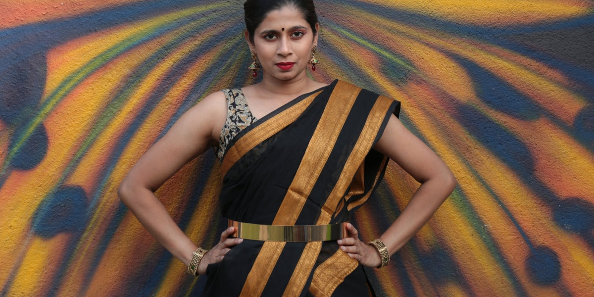 Belt your saree, adorn a crop top, change tradition