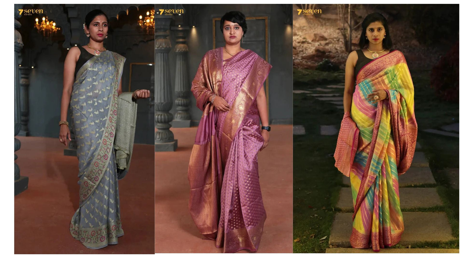 How to Wear a Saree with a Dupatta: A Styling Guide Inspired by Indian Cinema Icons - Seven Sarees