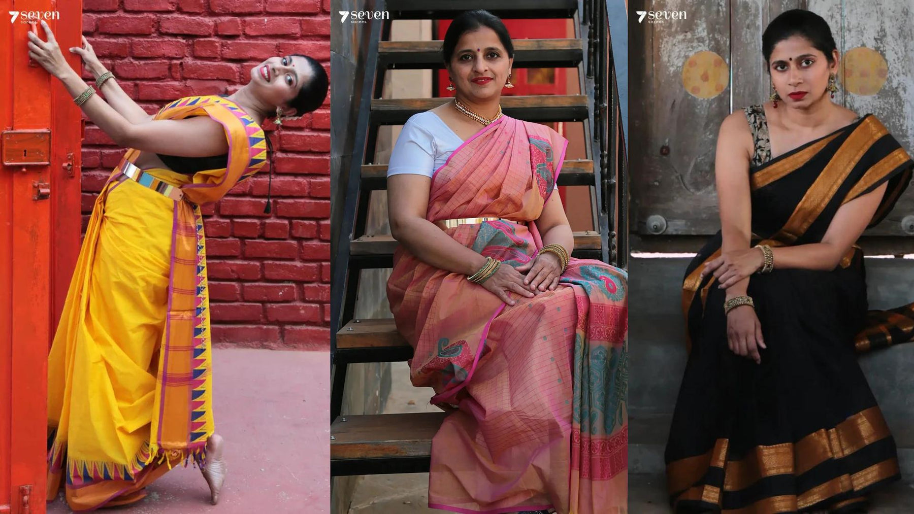 How to wear Saree with Belt? - Seven Sarees
