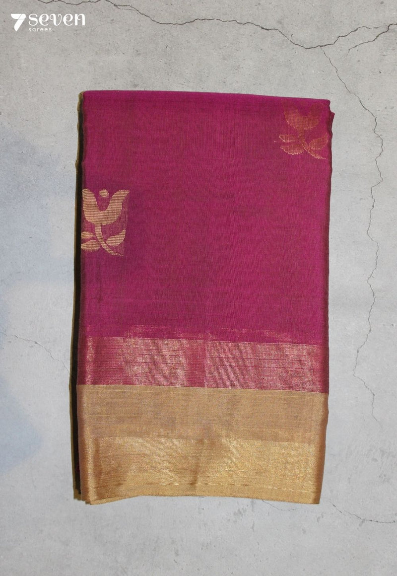 Kairanthi Signature Seven Handloom Pink Bangalore Pure Cotton Saree