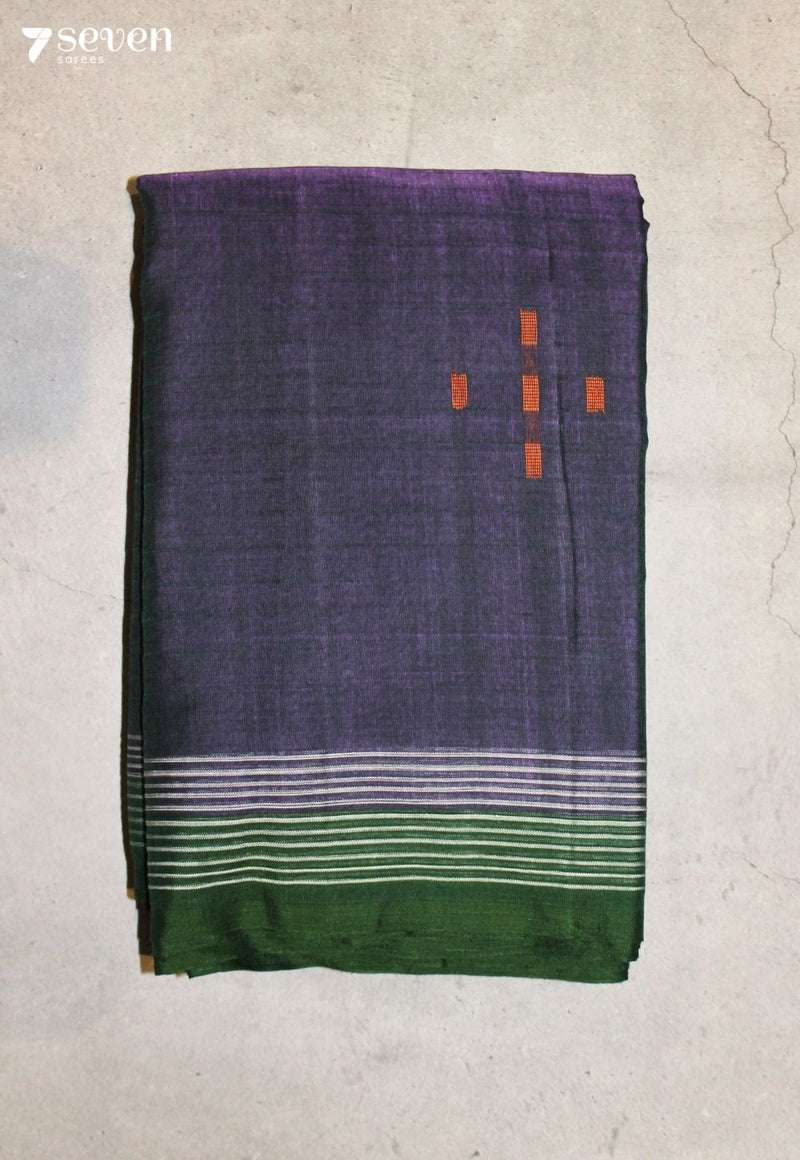 Padmiraa Signature Seven Handloom Purple Bangalore Pure Cotton Saree
