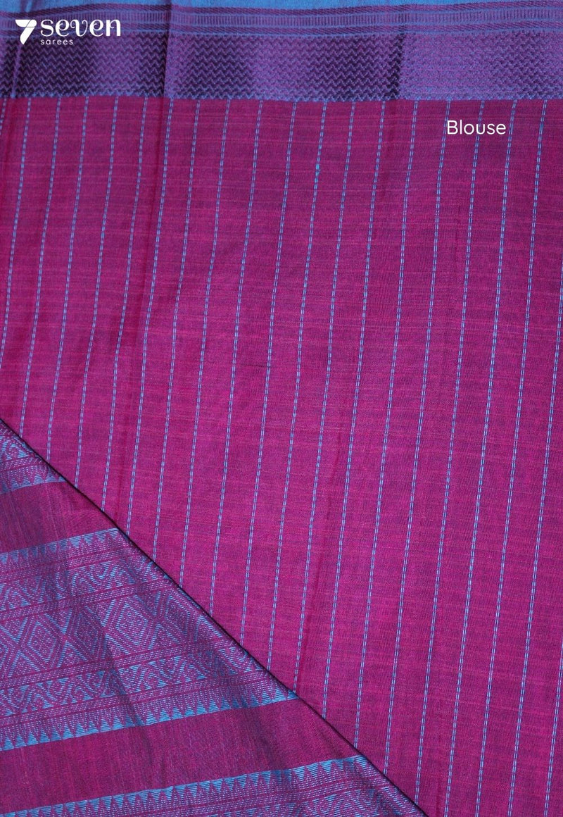 Oorvitha Signature Seven Handloom Pink Bangalore Pure Cotton Saree