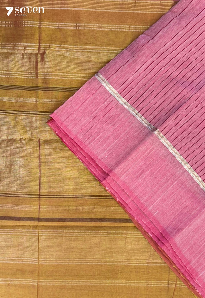 Pink Peony Signature Seven Handloom Pink Bangalore Vegan Silk Saree