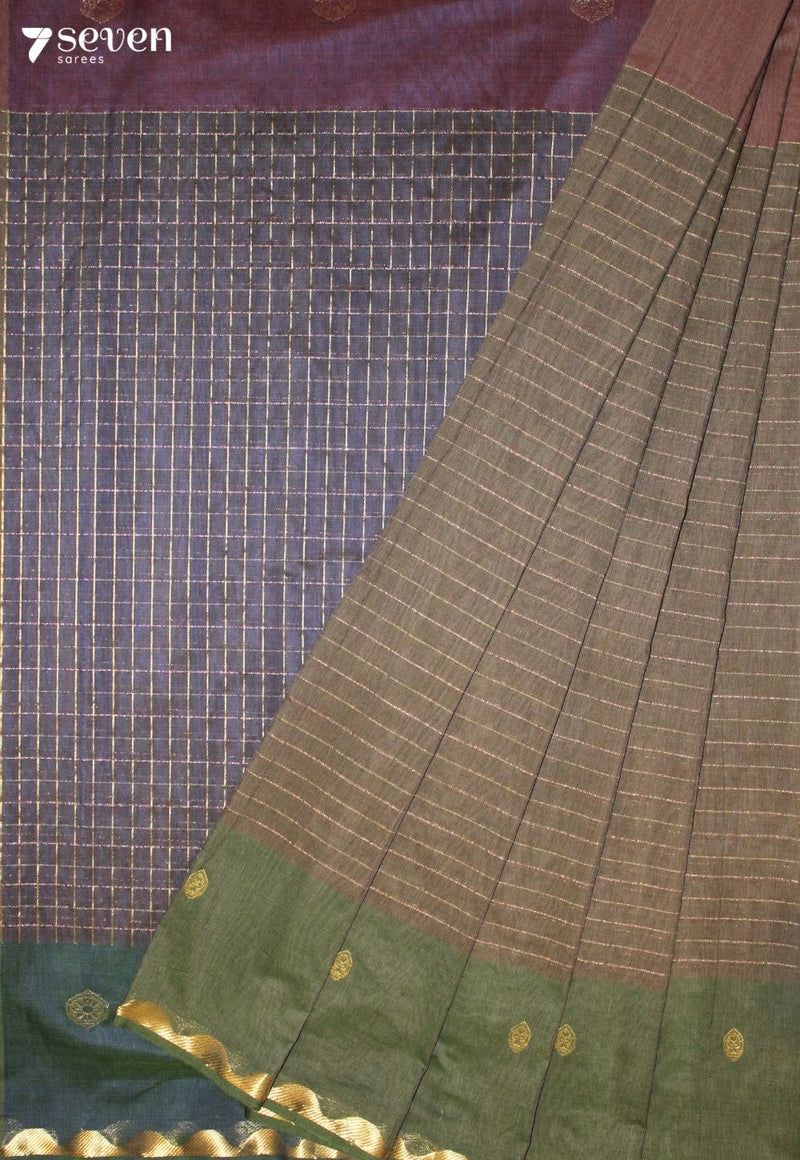 Ilamegha Signature Seven Handloom Green Bangalore Pure Cotton Saree