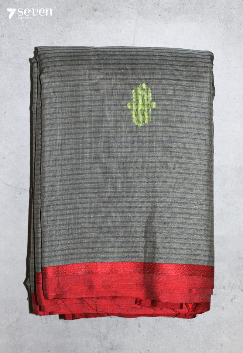 Haruni Signature Seven Handloom Blue Bangalore Pure Cotton Saree