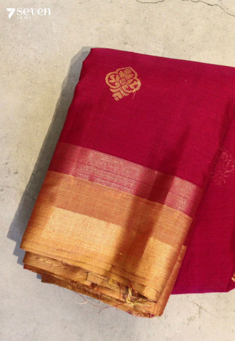 Tamrini Signature Seven Handloom Pink Bangalore Pure Cotton Saree