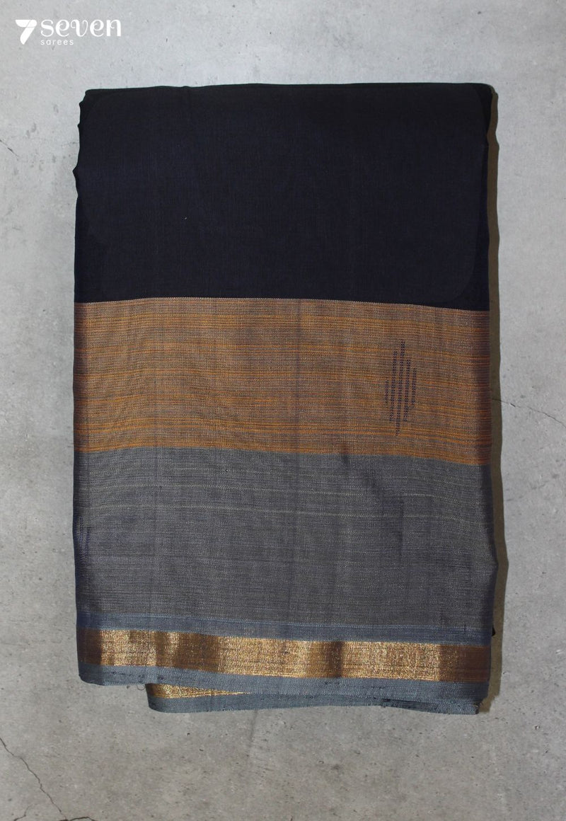 Kashmira Signature Seven Handloom Blue Bangalore Pure Cotton Saree
