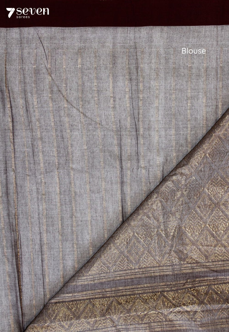 Svarini Signature Seven Handloom Light Blue Bangalore Pure Cotton Saree