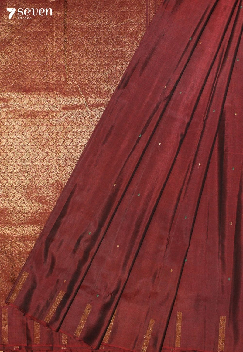 Bhanira Signature Seven Handloom Blue Bangalore Pure Silk Saree|Silk Mark Certified
