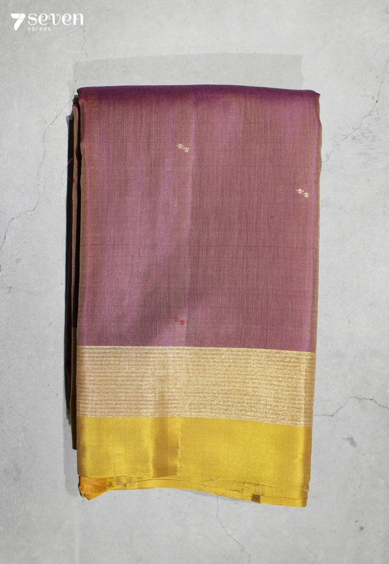 Anvaya Signature Seven Handloom Brown Bangalore Pure Silk Cotton Saree