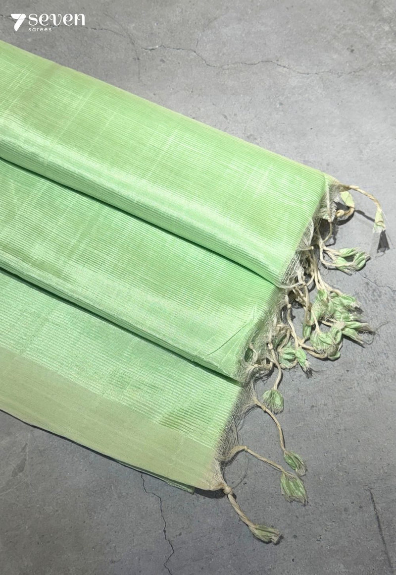 Anagha Mangalagiri Handloom Green Vegan Silk Saree