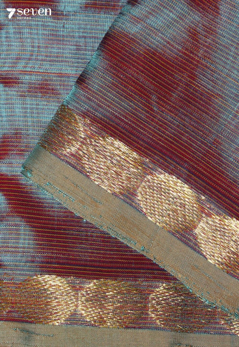 Chiraya Signature Seven Handloom Purple Bangalore Vegan Silk Saree