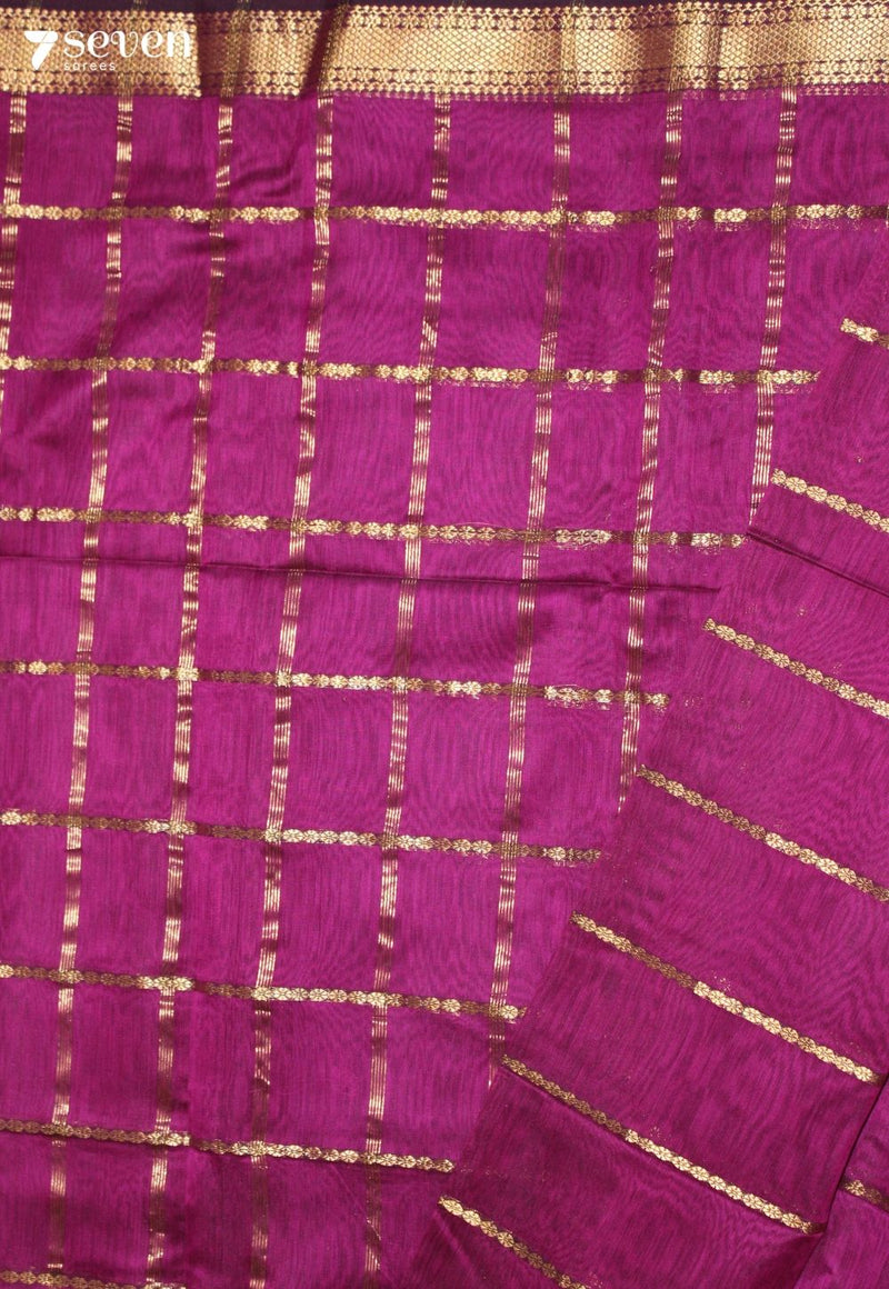 Chandrika Maheshwari Handloom Pink Silk Cotton Saree