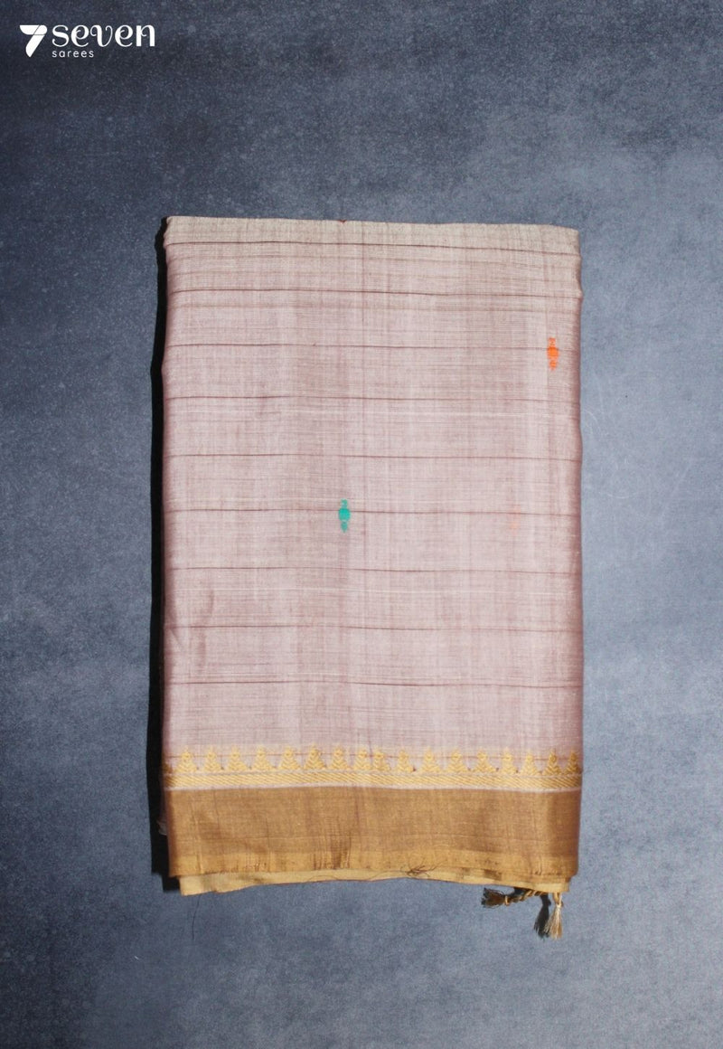 Varnili Signature Seven Handloom Mauve Bangalore Pure Cotton Saree