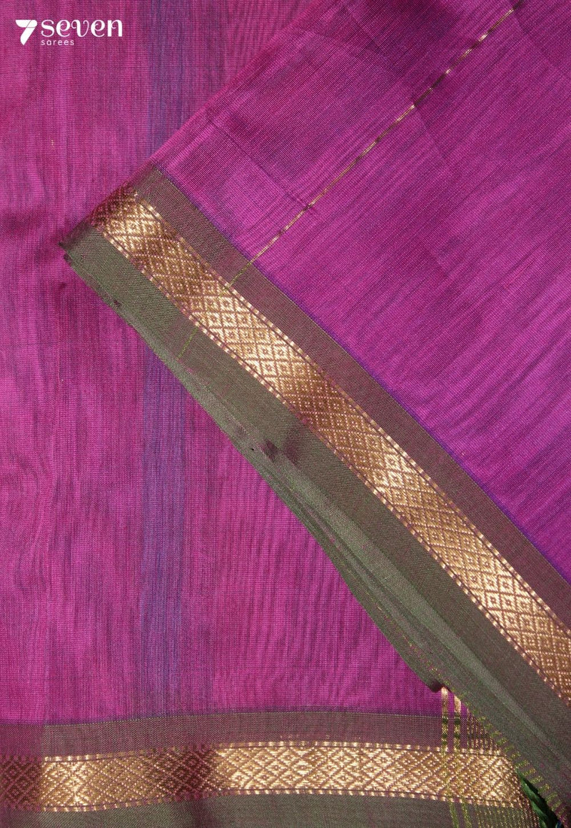 Kethara Maheshwari Handloom Pink Silk Cotton Saree
