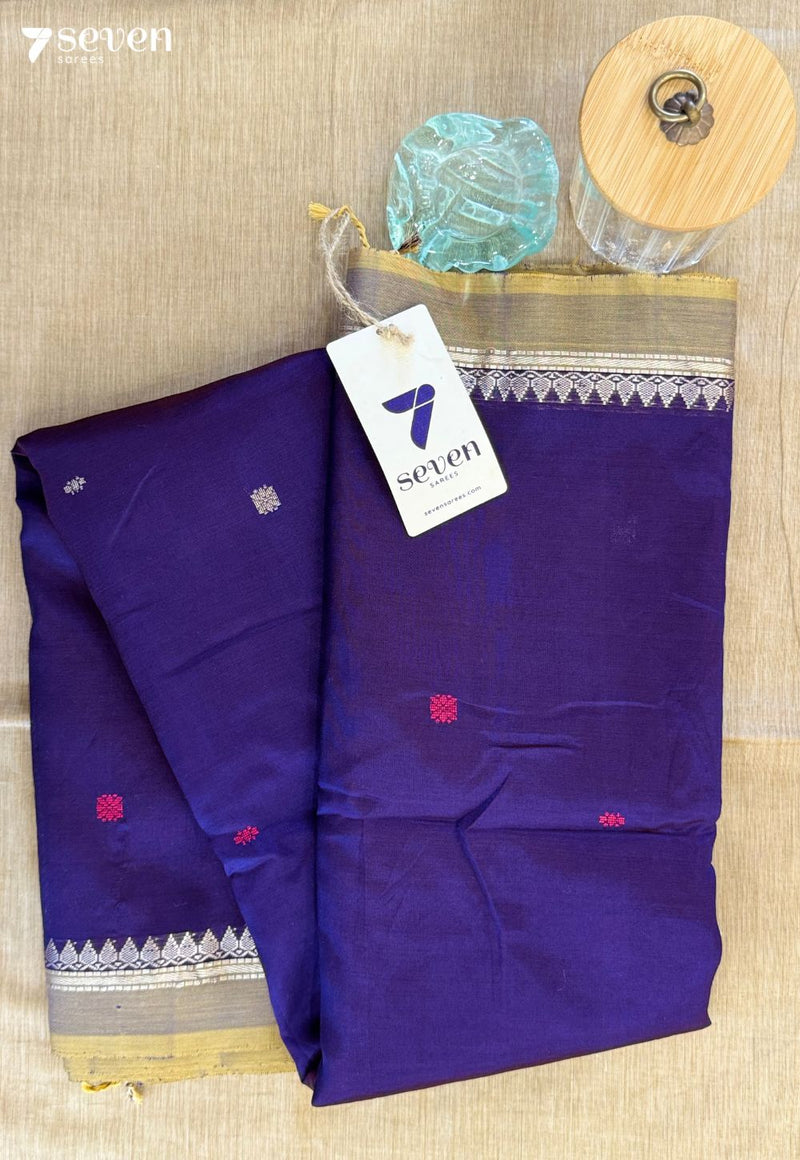 Tandoor Lilac Signature Seven Handloom Violet Bangalore Vegan Silk Saree