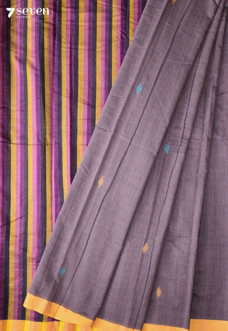 Koshai Signature Seven Handloom Light Mauve Bangalore Pure Cotton Saree