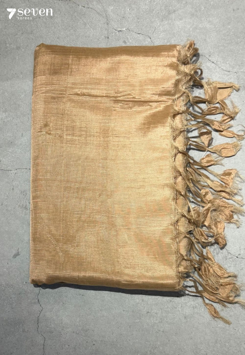 Ruchira Mangalagiri Handloom Brown Vegan Silk Saree