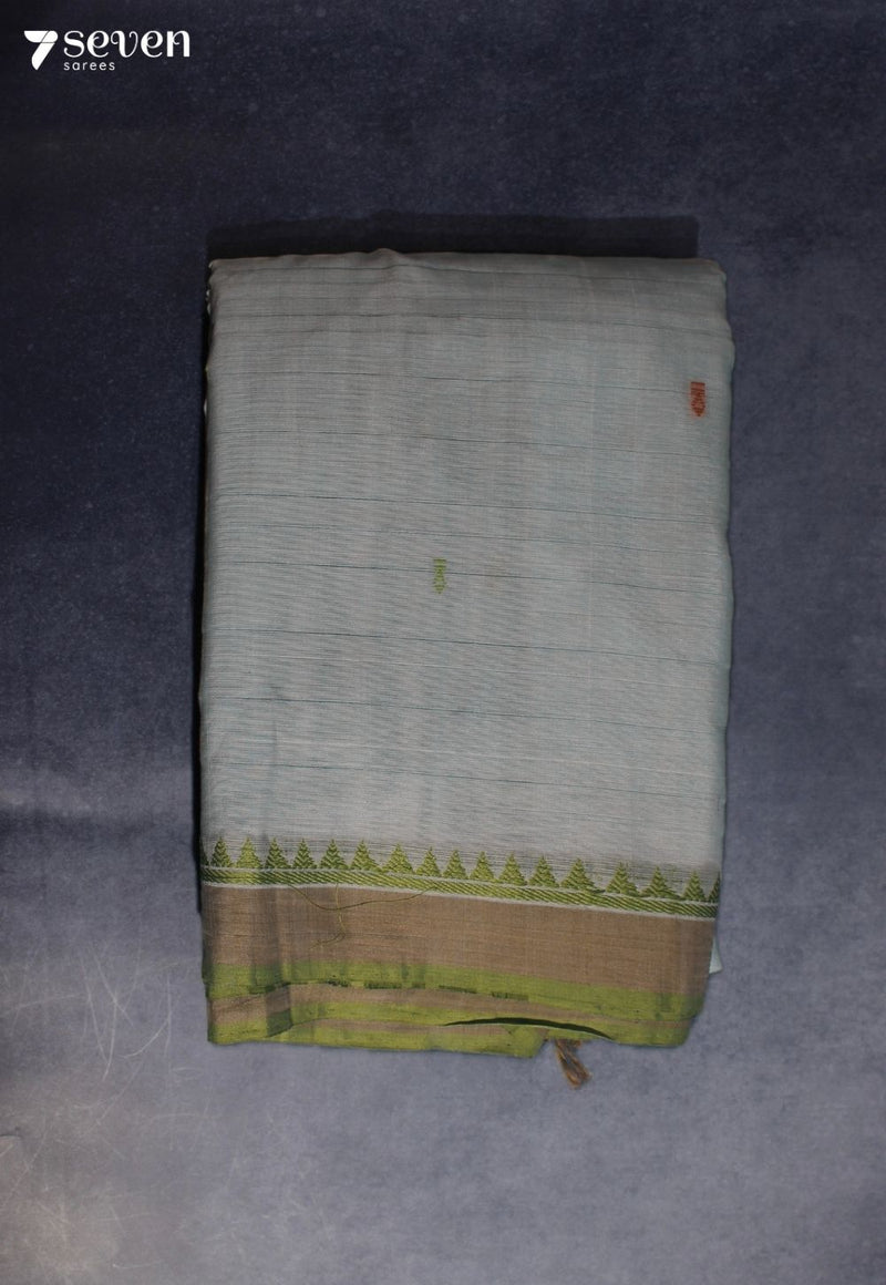 Kovira Signature Seven Handloom Grey Bangalore Pure Cotton Saree