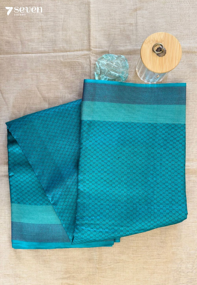 Chamomile Chattisgarh Green Pure Tussar Silk Saree | Silk Mark Certified