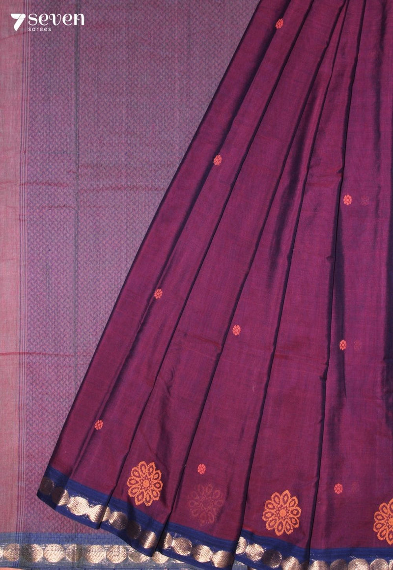 Arelvi Signature Seven Handloom Pink Bangalore Pure Cotton Saree