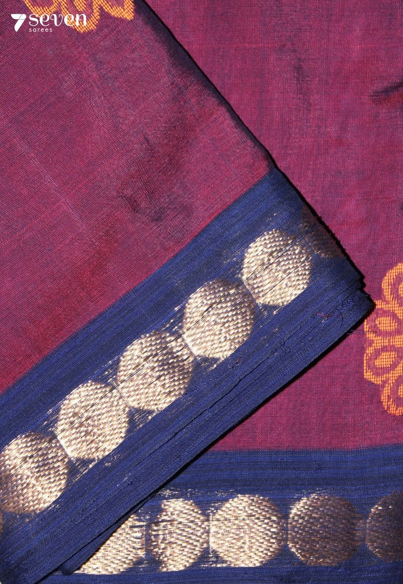 Arelvi Signature Seven Handloom Pink Bangalore Pure Cotton Saree