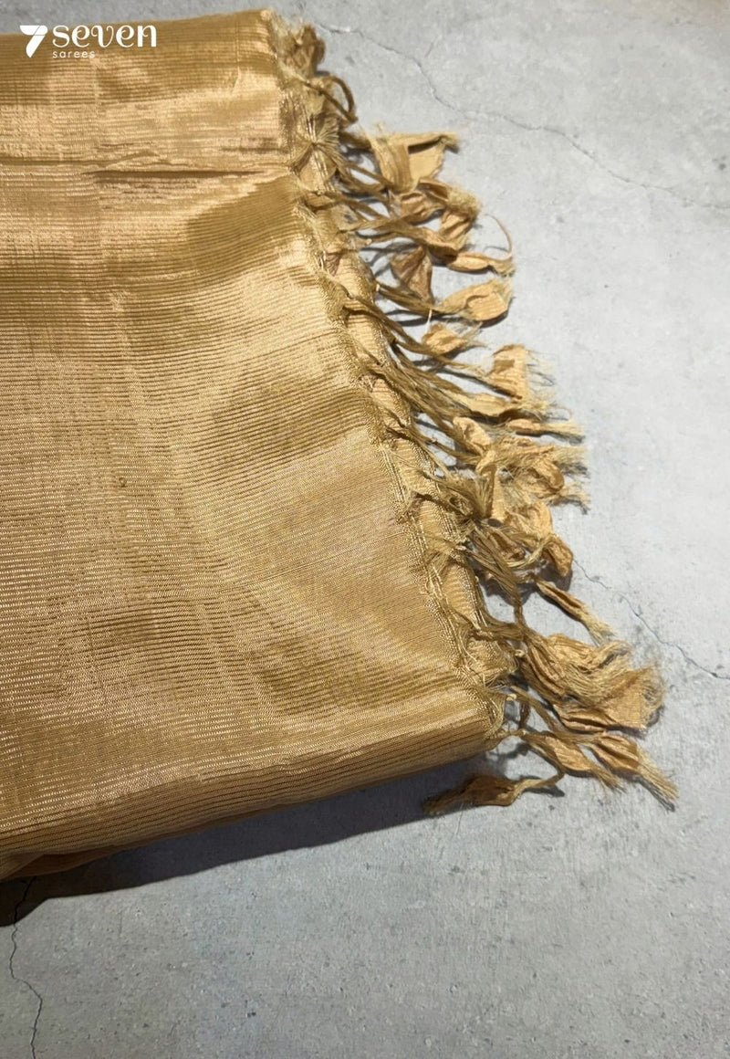 Ruchira Mangalagiri Handloom Brown Vegan Silk Saree