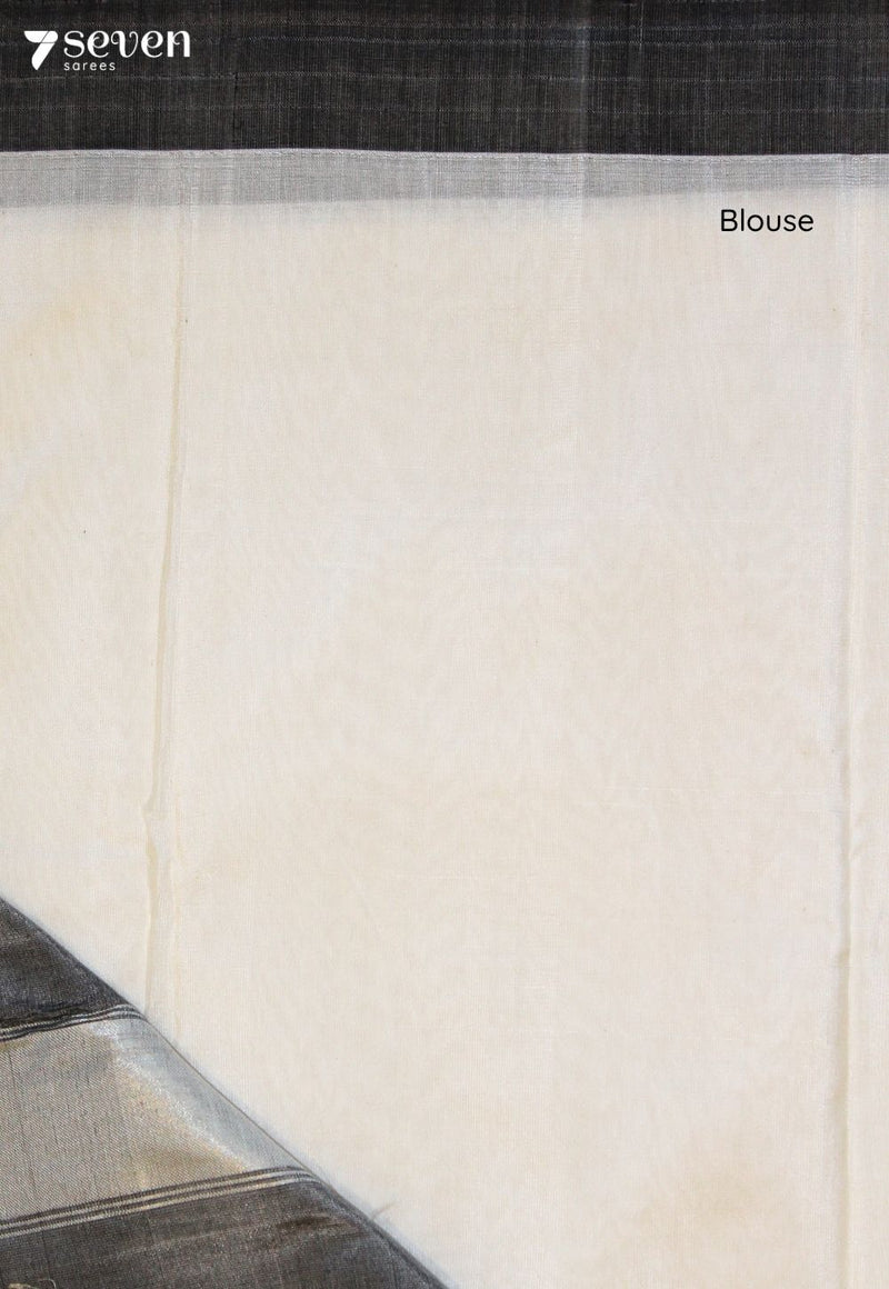 Kalindi Signature Seven Handloom White Bangalore Pure Silk Cotton Saree