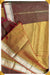 Aala Signature Seven Handloom Brown Bangalore Cotton Saree - Seven Sarees - Saree - Seven Sarees