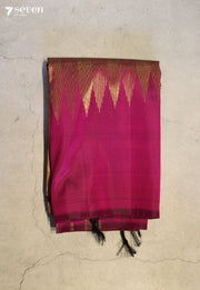 Aarnika Signature Seven Handloom Pink Bangalore Pure Silk Saree|Silk Mark Certified - Seven Sarees - Saree - Seven Sarees