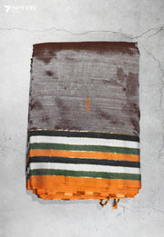 Aarshina Signature Seven Handloom Silver Bangalore Vegan Silk Saree - Seven Sarees - Saree - Seven Sarees
