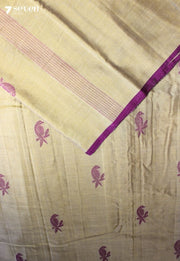 Aaryavalli Signature Seven Handloom Khakhi Bangalore Pure Cotton Saree - Seven Sarees - Saree - Seven Sarees