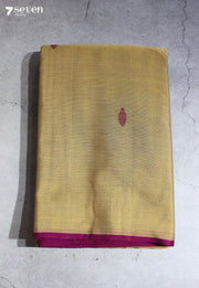 Aaryavalli Signature Seven Handloom Khakhi Bangalore Pure Cotton Saree - Seven Sarees - Saree - Seven Sarees