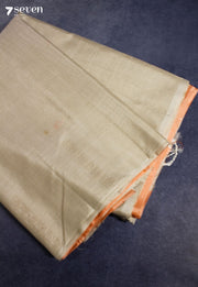 Ahalira Signature Seven Handloom Off - White Bangalore Pure Silk Cotton Saree - Seven Sarees - Saree - Seven Sarees