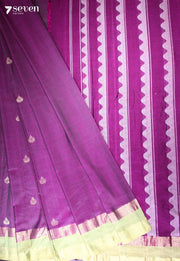 Ahalyaa Signature Seven Handloom Pink Bangalore Pure Cotton Saree - Seven Sarees - Saree - Seven Sarees