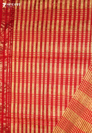 Ameya Maheshwari Handloom Yellow Silk Cotton Saree - view 3