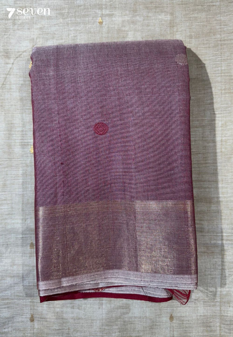 Amulya Signature Seven Handloom Pink Bangalore Pure Silk Cotton Saree - Seven Sarees - Saree - Seven Sarees
