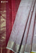 Amulya Signature Seven Handloom Pink Bangalore Pure Silk Cotton Saree - Seven Sarees - Saree - Seven Sarees