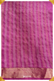 Anemone Chattisgarh Pink Pure Kosa Silk Saree|Silk Mark Certified - Seven Sarees - Saree - Seven Sarees