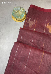 Angara Signature Seven Handloom Pink Bangalore Pure Silk Cotton Saree - Seven Sarees - Saree - Seven Sarees