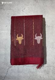 Angara Signature Seven Handloom Pink Bangalore Pure Silk Cotton Saree - Seven Sarees - Saree - Seven Sarees