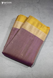 Anvaya Signature Seven Handloom Brown Bangalore Pure Silk Cotton Saree - Seven Sarees - Saree - Seven Sarees