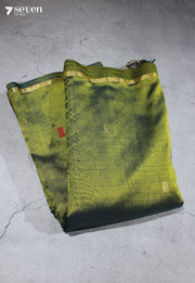 Anvaya Signature Seven Handloom Green Bangalore Vegan Silk Saree - Seven Sarees - Saree - Seven Sarees