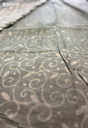 Apron & Fern Jaipur Green Handblock 100% Cotton Saree - Seven Sarees - Saree - Seven Sarees