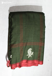 Archana Signature Seven Handloom Green Bangalore Pure Cotton Saree - Seven Sarees - Saree - Seven Sarees