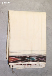 Arosha Signature Seven Handloom Off-White Bangalore Pure Cotton Saree - Seven Sarees - Saree - Seven Sarees