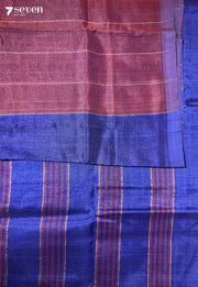 Aruna Mangalagiri Handloom Violet Vegan Silk Saree - Seven Sarees - Saree - Seven Sarees
