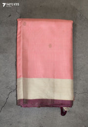 Avenya Signature Seven Handloom Pink Bangalore Pure Silk Saree|Silk Mark Certified - Seven Sarees - Saree - Seven Sarees